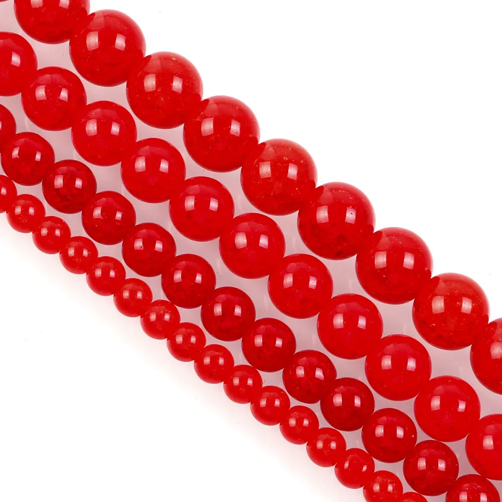 15 &quotгладкие красные круглые хрустальные бусины рассыпчатые для изготовления