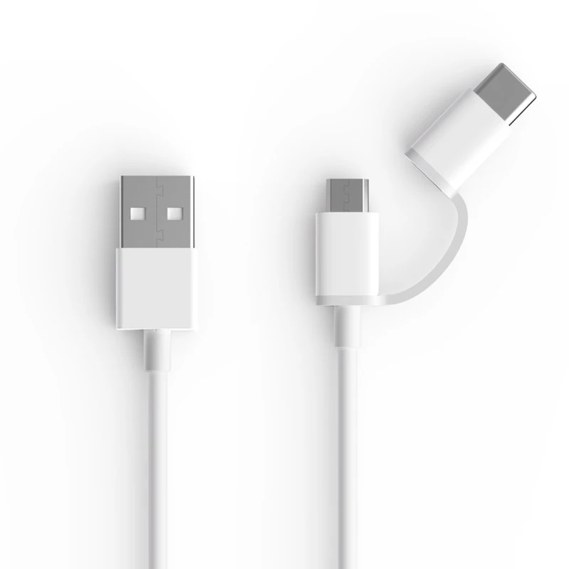 Xiao mi два в одном зарядный кабель mi cro USB для type-C поддержка быстрой зарядки для Xiaomi mi Pad mi 9 mi 6 5 redmi note 7 8 pro 4x