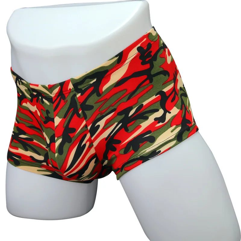 Мужское нижнее белье мужские боксеры хлопковые трусы с принтом карманом для