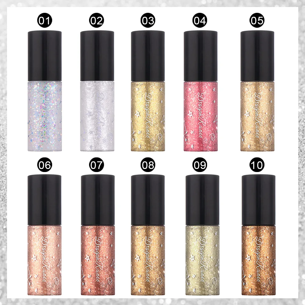 Новые профессиональные блестящие тени для век Косметика женщин пигмент