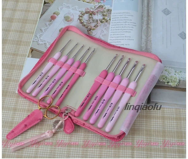 

Японский импортный розовый вязаный крючком, высококачественный набор вязания крючком