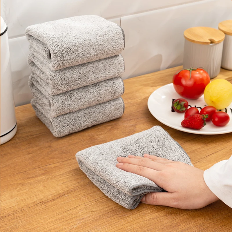 1 шт. мягкая бамбуковая салфетка для чистки кухни | Дом и сад