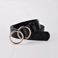 luxury designer belt for women double ring alloy pin buckle with fashion female dress ladies belts women belt student2021new