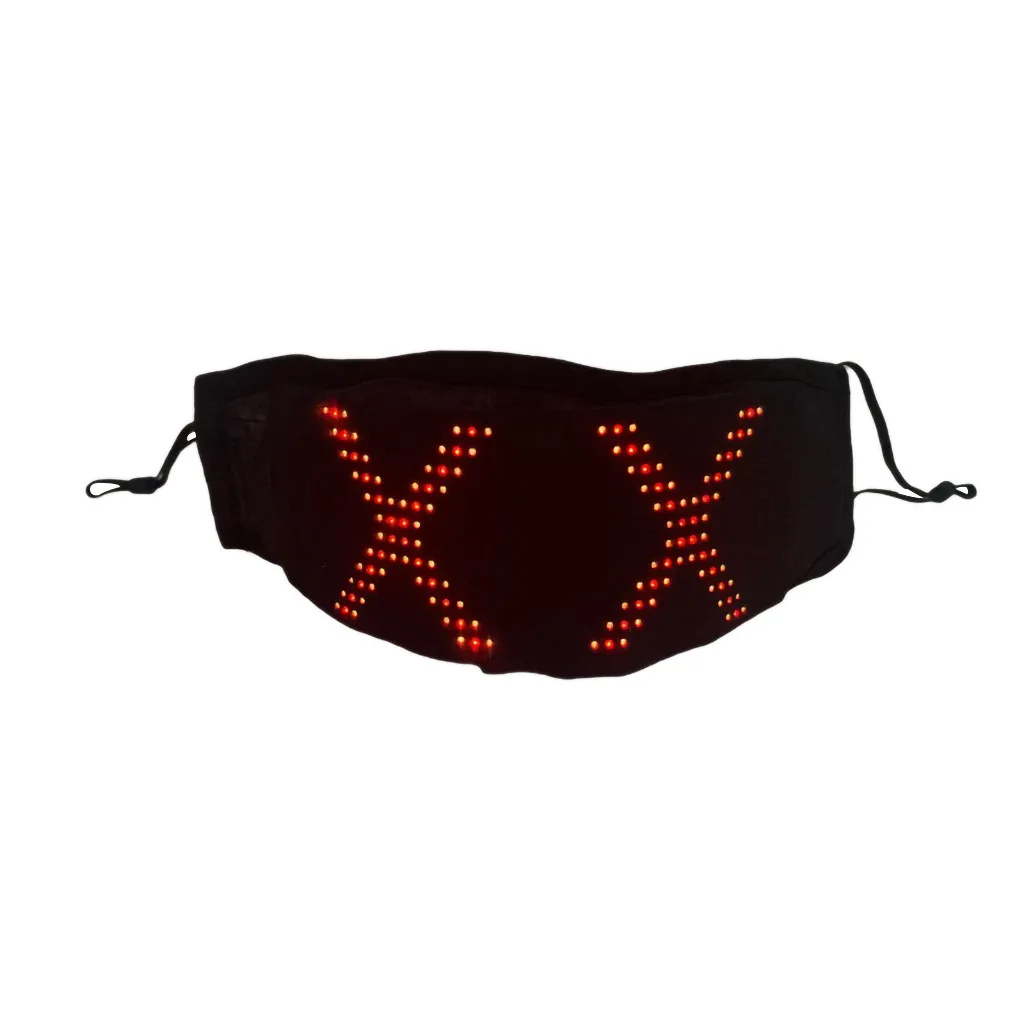 

LED Luminous Ice Silk Mask APP Control Full Color Display Mask