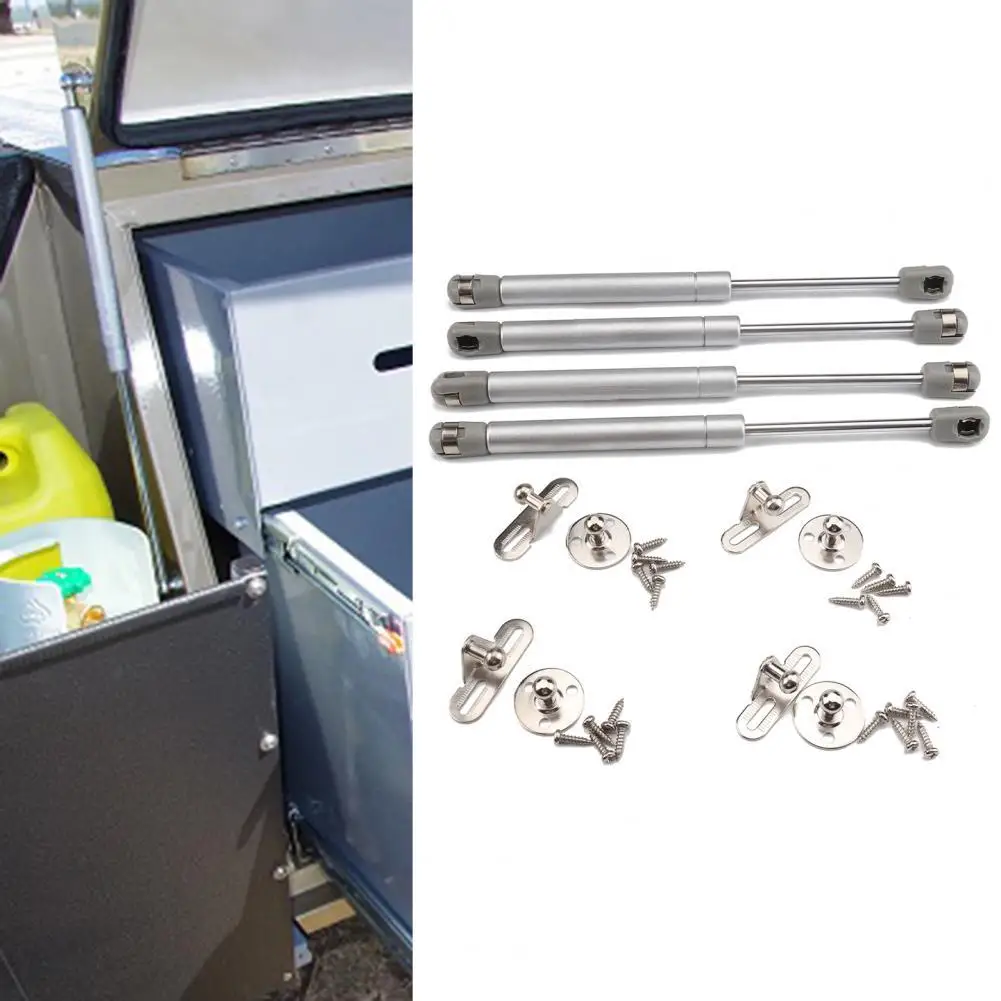

90mm Stroke 4Pcs Durable 245mm Central Distance Gas Springs Strut Metal Gas Springs Strut Robust for Wardrobes