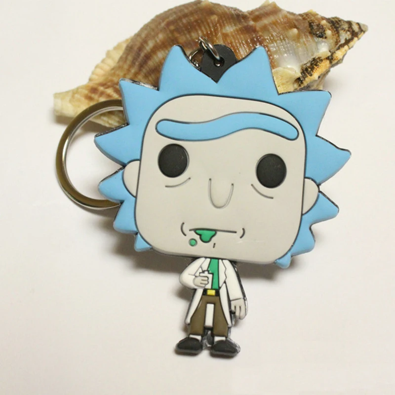 Брелок Рик и м милый брелок для ключей аниме мультфильм дети подарок Porte Clef |