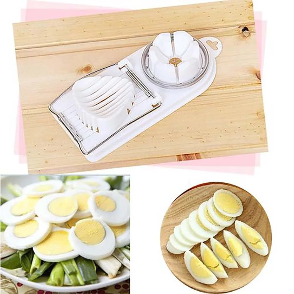 

Multifunction Cooking Tools 2in1 Cut Kitchen Egg Slicer Sectione Cutter Mold Flower Edges Gadgets Tomato Cutting Tools