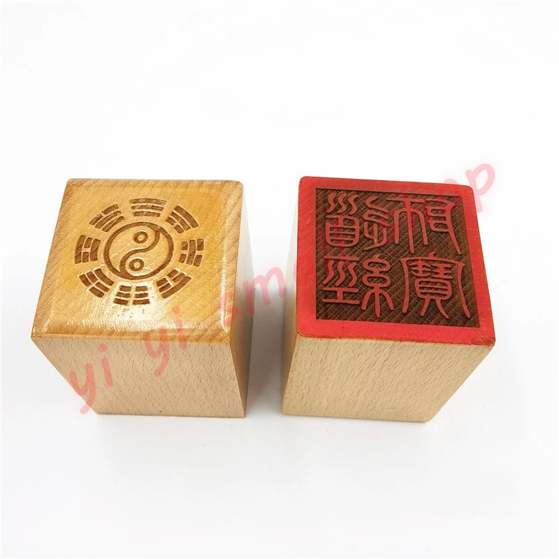 

Taoist seal, new style, Taoist Scripture Shibao seal, 5cm peach wood, single-sided seal, Taoist magic tools, handicrafts