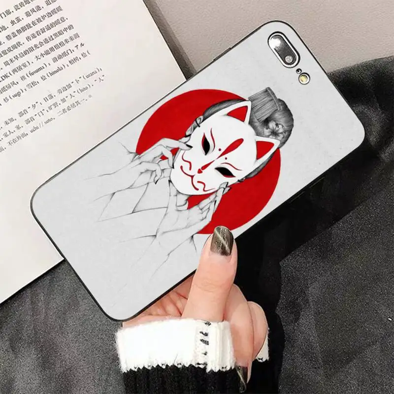 Japanese Style Anime Fox Soft Phone Case Capa for iphone 13 8 7 6 6S Plus X 5S SE 2020 XR 11 12 pro XS MAX | Мобильные телефоны и