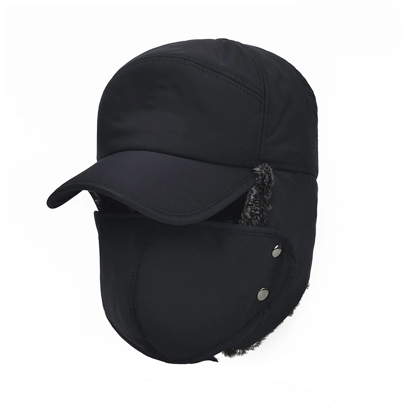 

Trooper Hat Winter Windproof Ski Hat with Ear Protection Warm Thicken Hunting Hats for Men Women NIN668