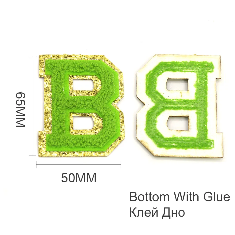 1 шт. зеленые нашивки с буквами аппликация помощью утюга для одежды вышивка