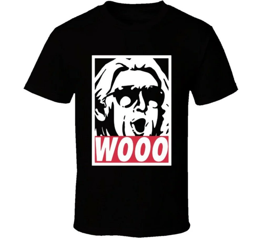 Ric Flair Wooooo Wrestling Legend Nature футболка для мальчиков хлопковая свободный размер топ