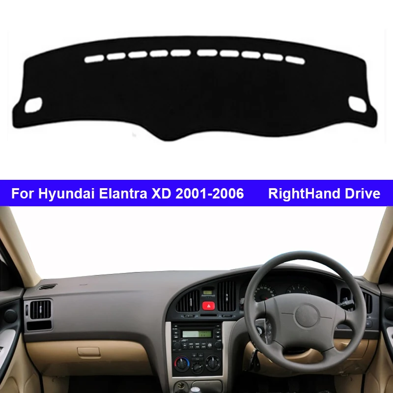 Крышка приборной панели автомобиля коврик накидка для Hyundai Elantra XD 2001 2002 2003 2004 2005 2006