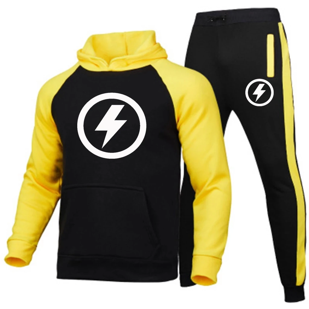 

Spring/Summer 2021 hot-selling lightning printed men's suits, men's sportswear, pants suits, travel, mountaineering and running