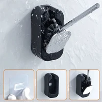 wall mounted toilet brush set automatic opening closing bathroom cleaning brush stainless steel long handled no dead corner wash