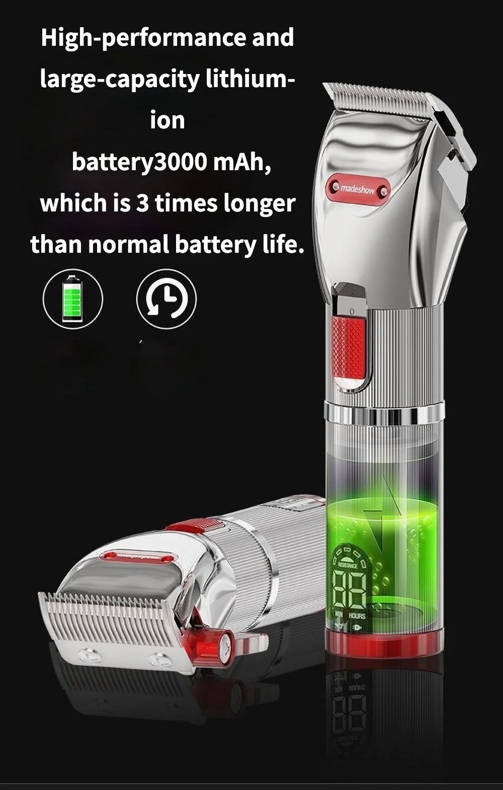 Профессиональная машинка для стрижки волос M5 Беспроводной Мощный триммер