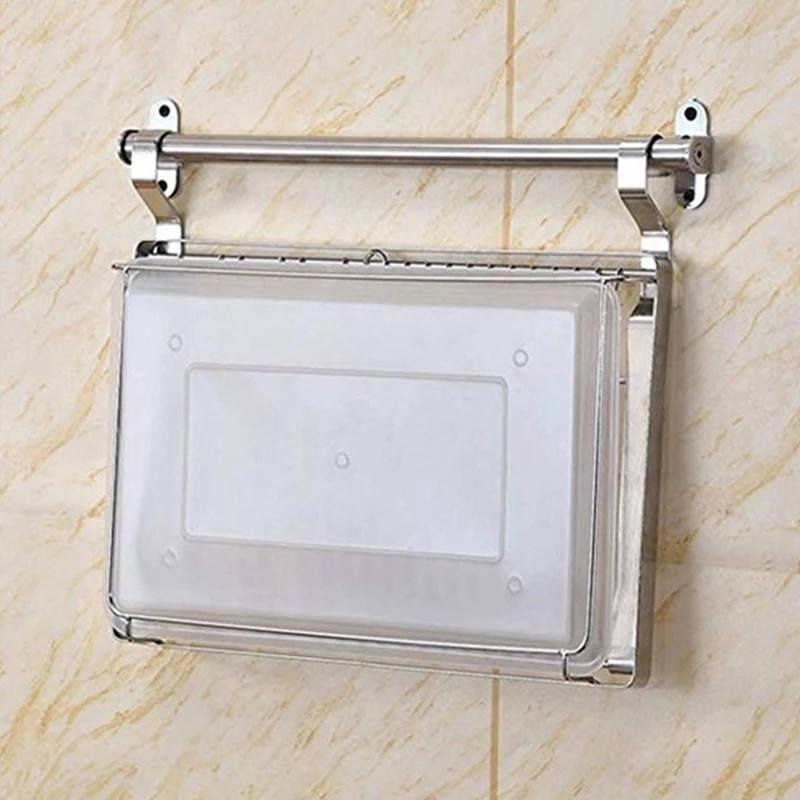 

Dish Rack Foldable Dish Drying Rack with Drip Tray for Hanging Dish Drainer Plate Storage Rack Dish Holder Wall Dish