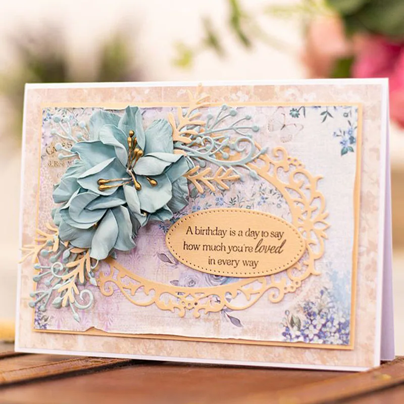 Металлические Вырубные штампы в овальной оправе стиле ретро вырубные границы