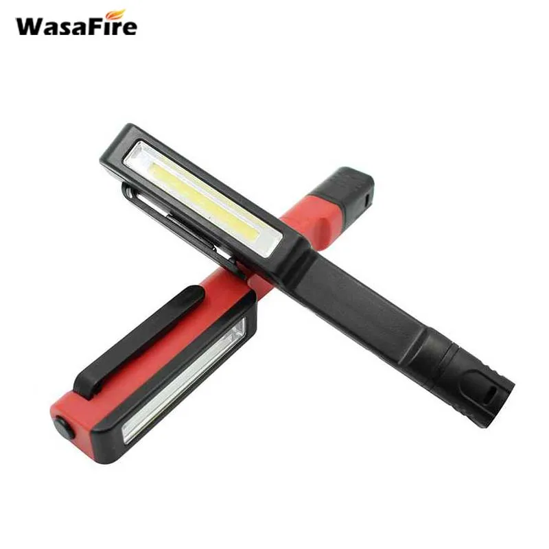 Wasafire 5 шт./лот переносное освещение рабочего места COB карманный светодиодный
