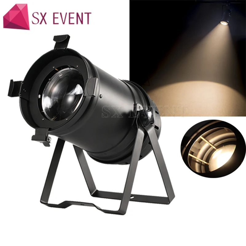 Par Can 200W COB Zoom PAR 64 светодиодный светильник прибор DMX сценический кинотеатр черный
