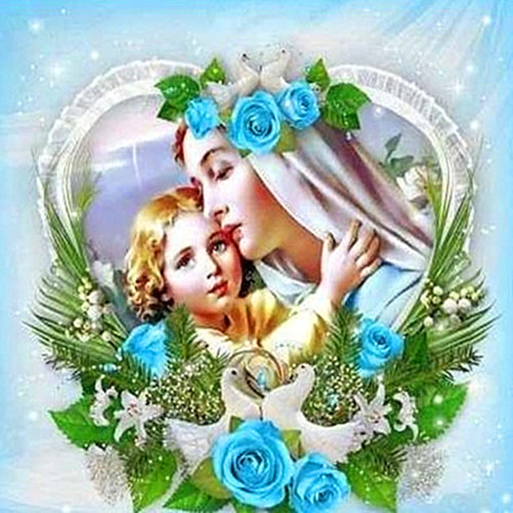 Полный Religion Virgin 5D DIY алмазная живопись рукоделие Алмазная вышивка крестиком