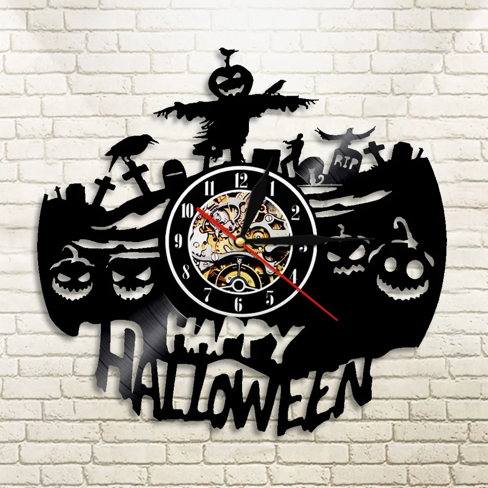 Настенные часы ручной работы с замком Дракулы домашнее украшение на Хэллоуин
