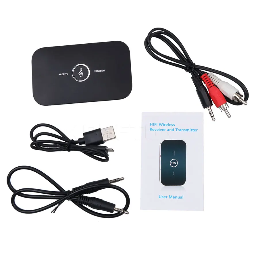 

2 IN 1 Bluetooth 5.0 Audio Transmitter and Receiver 3.5mm Aux MP3 Player Adapter For Car Radio TV Bluetooth Earphone Speaker