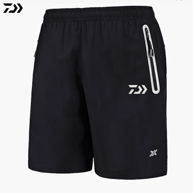 Black2 Летняя одежда для улицы Daiwa, шорты, штаны для спорта на открытом воздухе, для рыбалки, Мужские дышащие быстросохнущие негабаритные шорты для рыбалки - Цвет: Black2