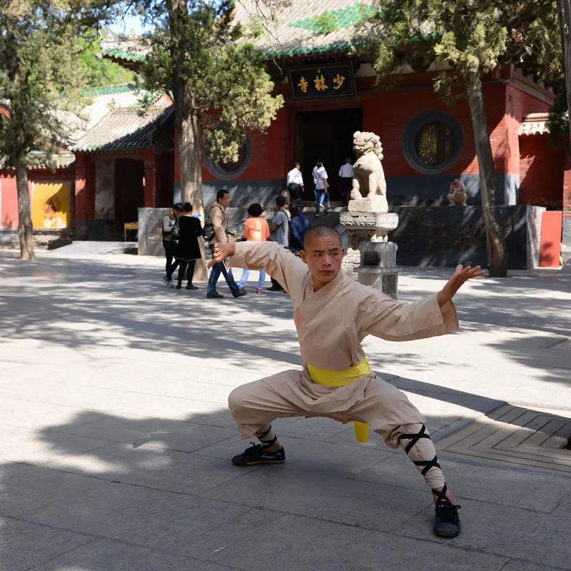 Халат монах шаолин костюм кунг фу Тай Чи униформа для боевых искусств в стиле