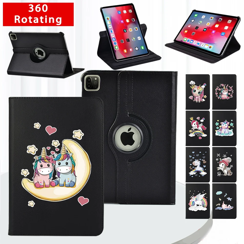 

Tablet Case For Apple IPad Air 1/2 9.7"/Air 3 10.5"/Air 4 10.9" 360 Degrees Rotating Stand Cover With Smart Wake-up Function