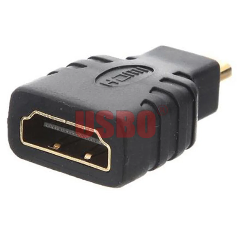 Высокое качество Черный 1 4 в позолоченный HDMI кабель передачи данных разъем Micro