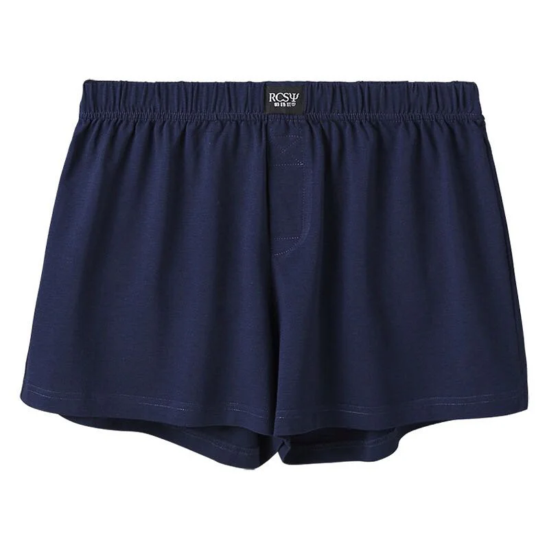 Шорты Мужские боксерские свободные из хлопка и модала удобная домашняя одежда