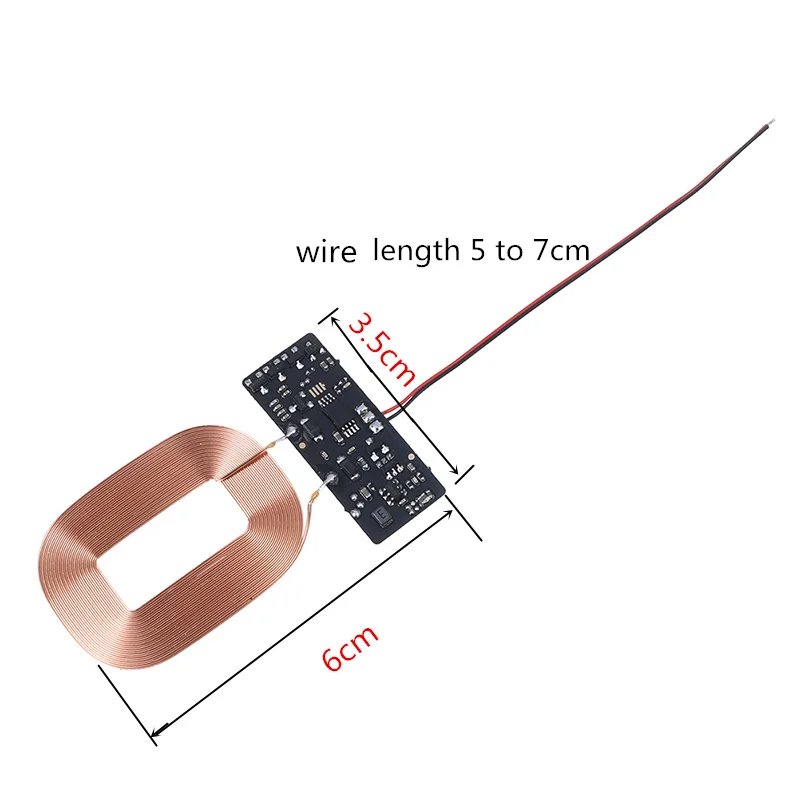 

Qi Wireless Charging Standard Universal Wireless Charger PCBA Circuit Board With Coil DIY Receiver Hotsale