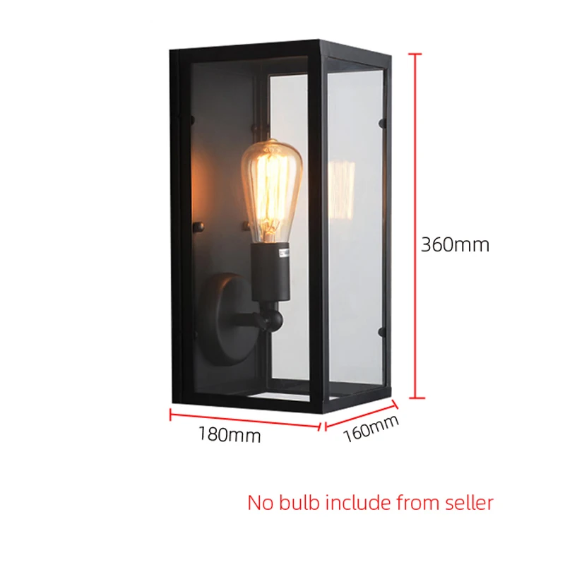 Ретро Лофт настенный светильник Винтаж E27 Эдисон бар клуб паб ресторан отель