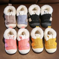 baby girl first walkers baby boots sneaker anti slip with velvet winter warm toddler infant crib shoes yellow kids shoes boys