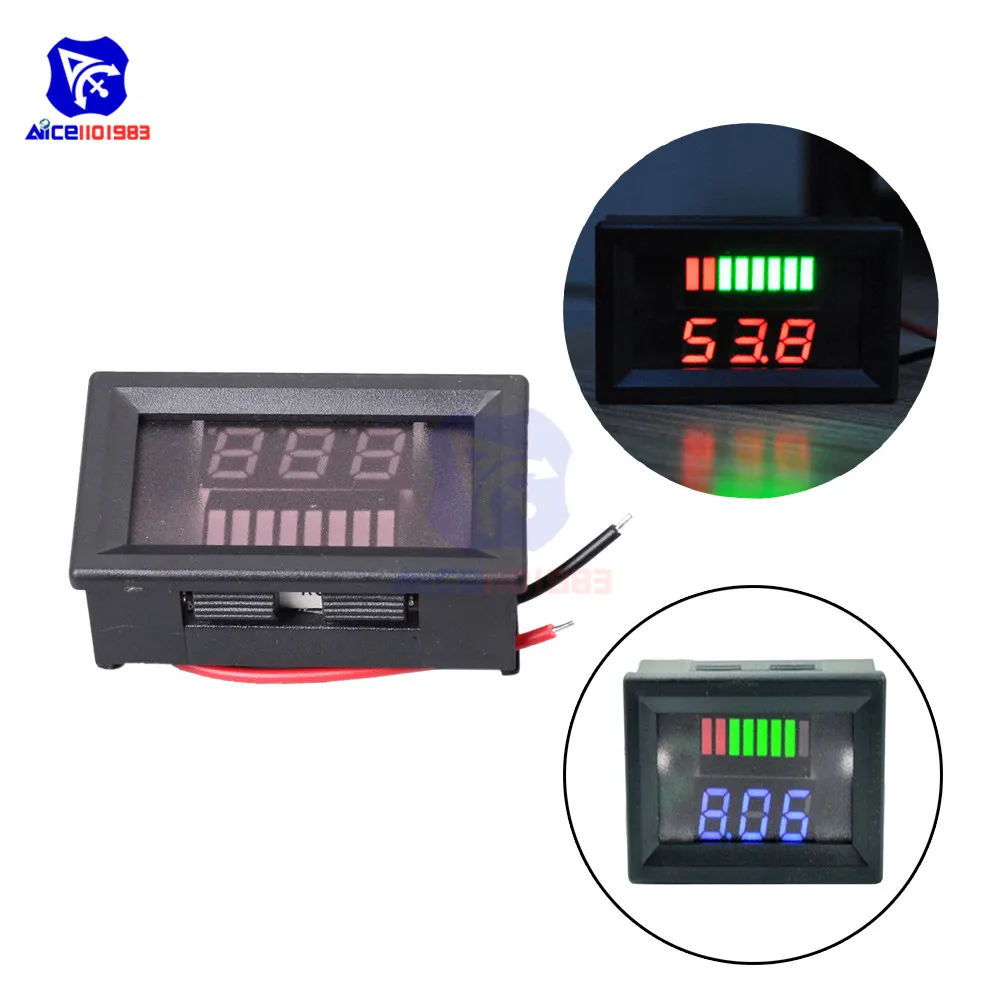 Индикатор заряда свинцово-кислотных аккумуляторов 6 в/12 В/36 В/48 в | Электронные