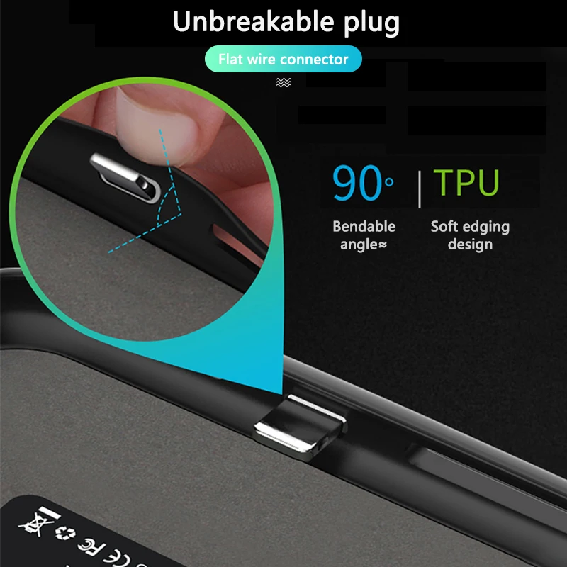 

4000/5000/6000mAh Power Bank Battery Case for iPhone 12 Pro Max Battery Charger Case for iPhone 12 Mini Power Bank Charging Case