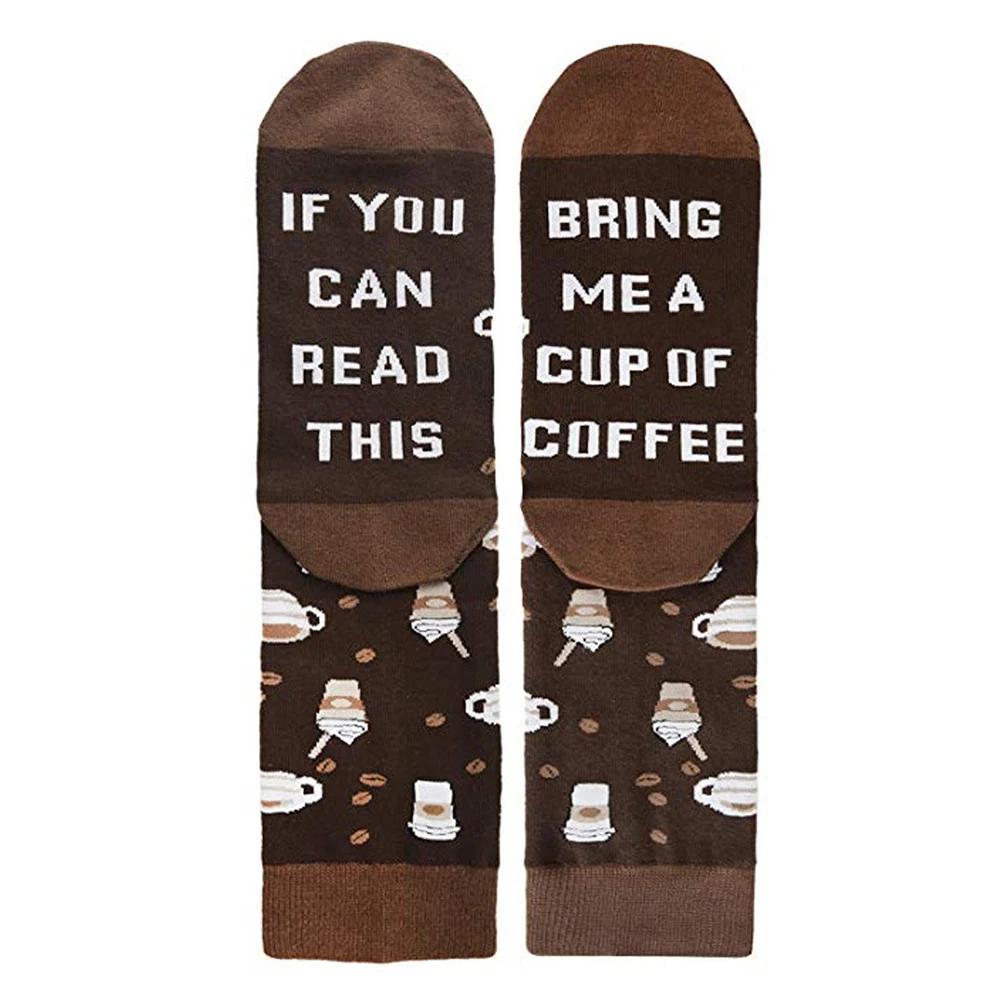1 пара забавных пар носков стильные английские слова &quotЕсли вы можете прочитать