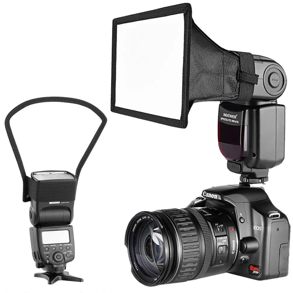 Софтбокс и отражатель Neewer для камеры Speedlite комплект Canon Nikon других DSLR