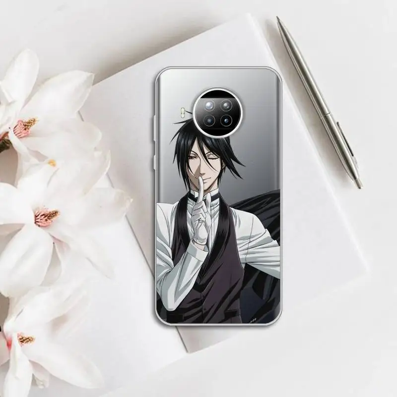 

Black Butler anime Phone Case Transparent for Xiaomi mi Redmi note 10 t 8 9 pro lite 11 Samsung S 8 9 10 20
