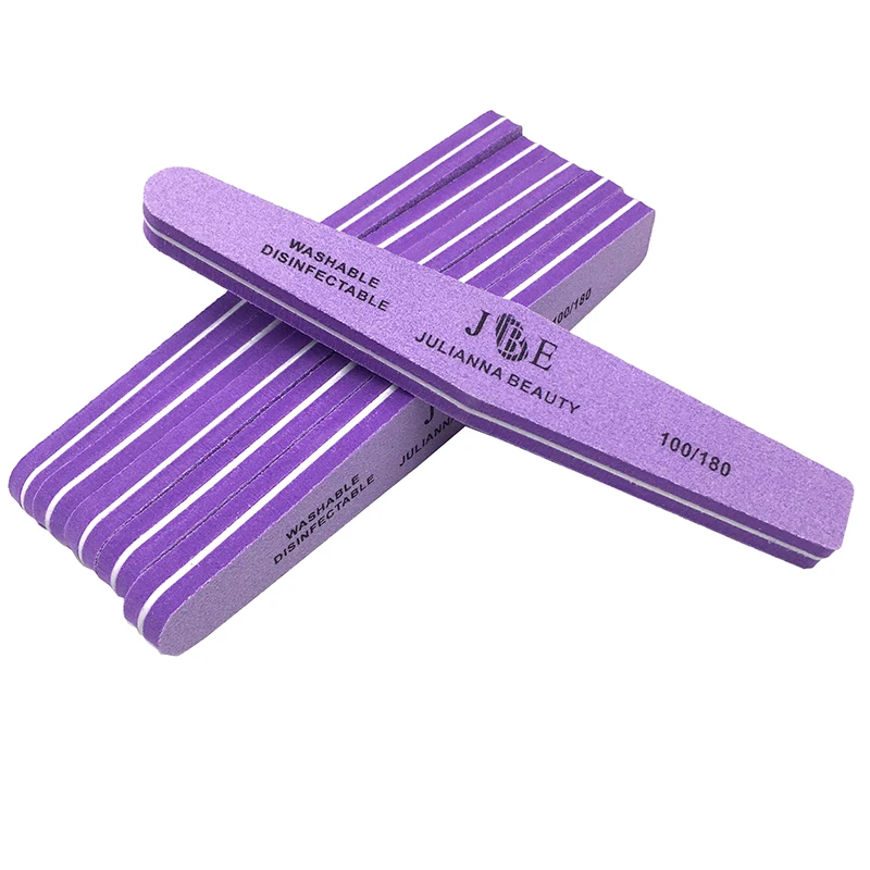 

25Pcs/lot Nail File Buffer 100/180 Professional Manicure Tools Gel polish Buffer Block File Nails Art Accessories Wholesale File