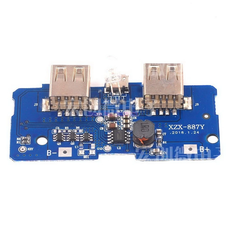 200 шт. 5 В 2 А модуль зарядного устройства для внешнего аккумулятора печатная плата