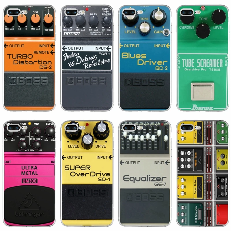 Винтажный силиконовый мягкий чехол с педалью искажений Boss для телефона Xiaomi Mi 9 8 SE