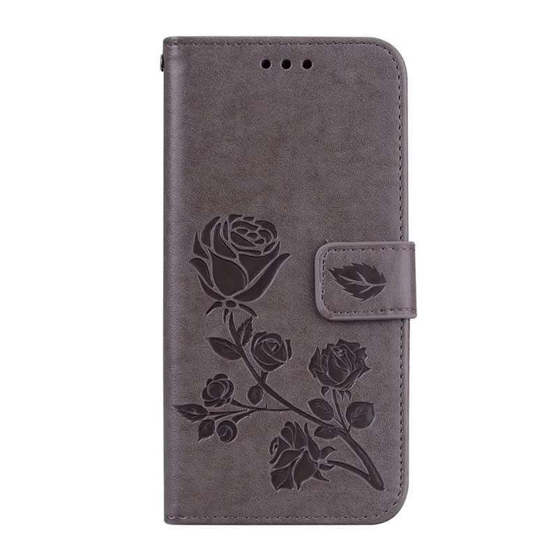 Gray Чехол для мобильного телефона Apple iphone X, XS, 6, 6 S, 7, 8 Plus, 5, 5S, SE, винтажный флип-чехол, кошелек, подставка, кожаный силиконовый чехол DP17E - Цвет: Gray