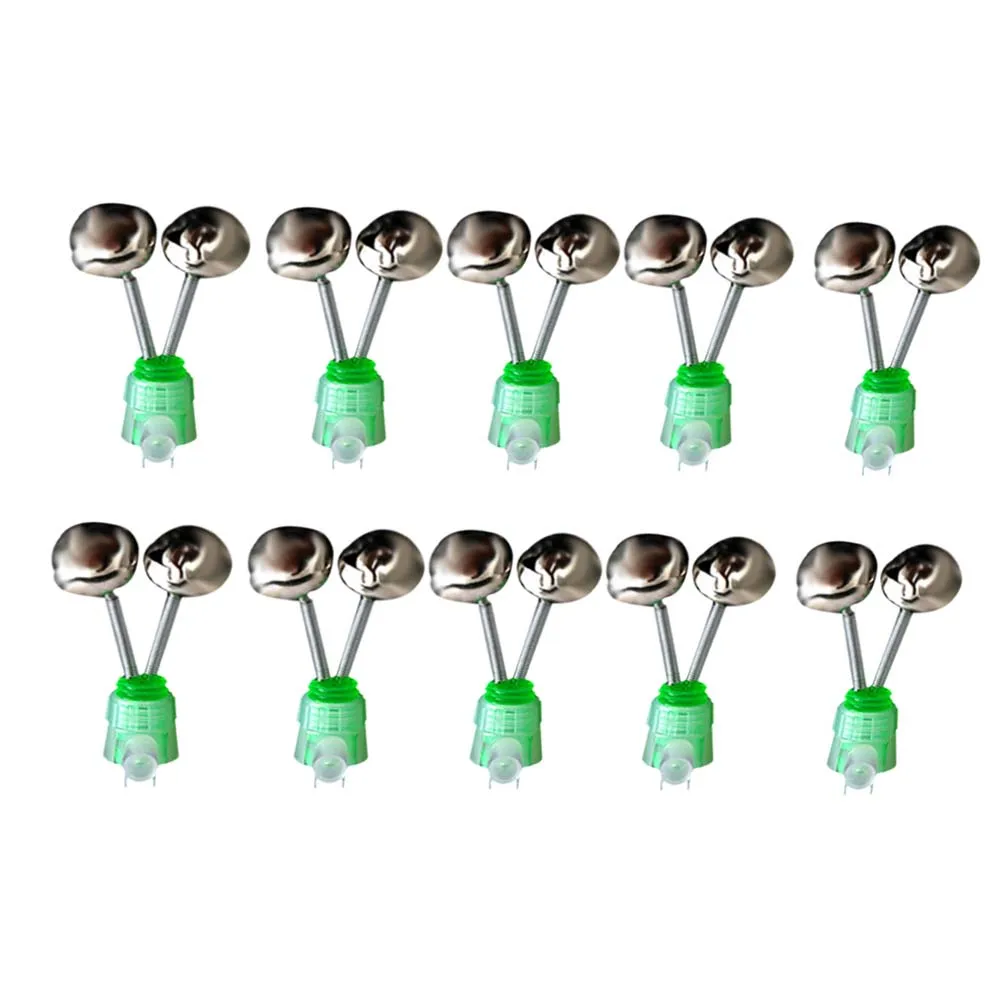 10 шт./компл. двойные спиральные колокольчики для рыбалки сигнализаторы укуса