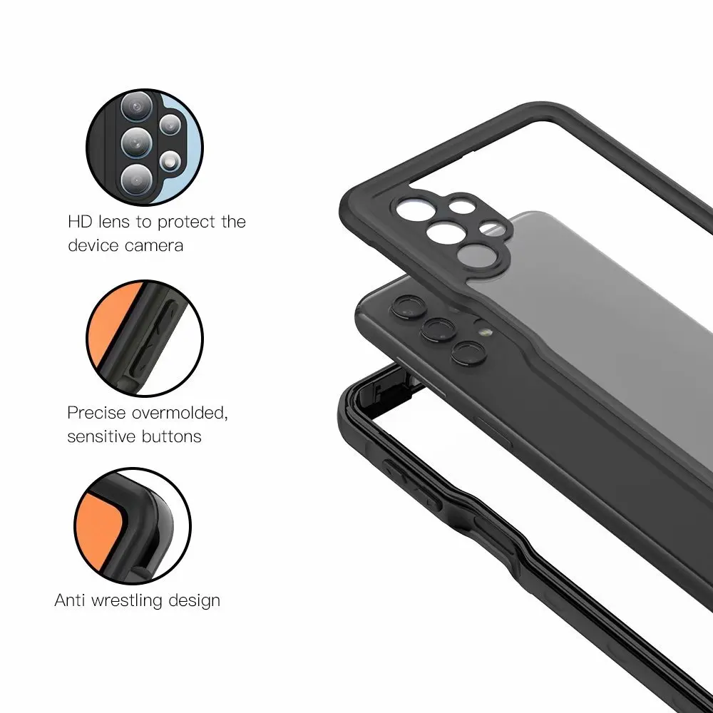 ip68 waterproof sport phone case for samsung galaxy a32 5ga52 5ga52 4g cover 360 full protective shockproof phone cover free global shipping