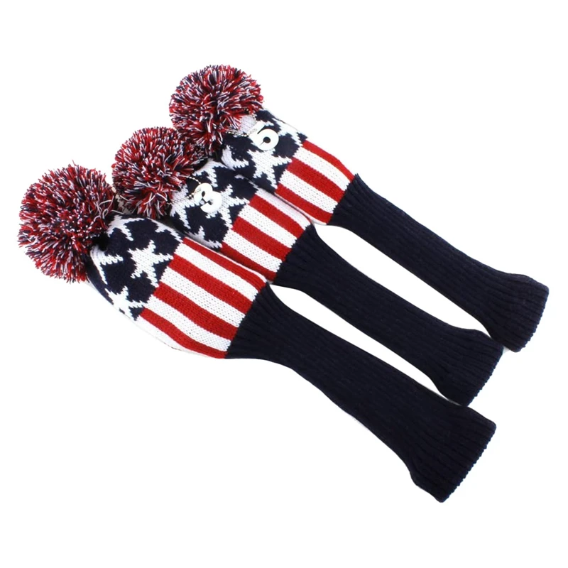 

Golf Club Covers Vintage Knit Universal Golf Drivers Covers Golf Accessories for People Who Like to Play Golf Best Gift