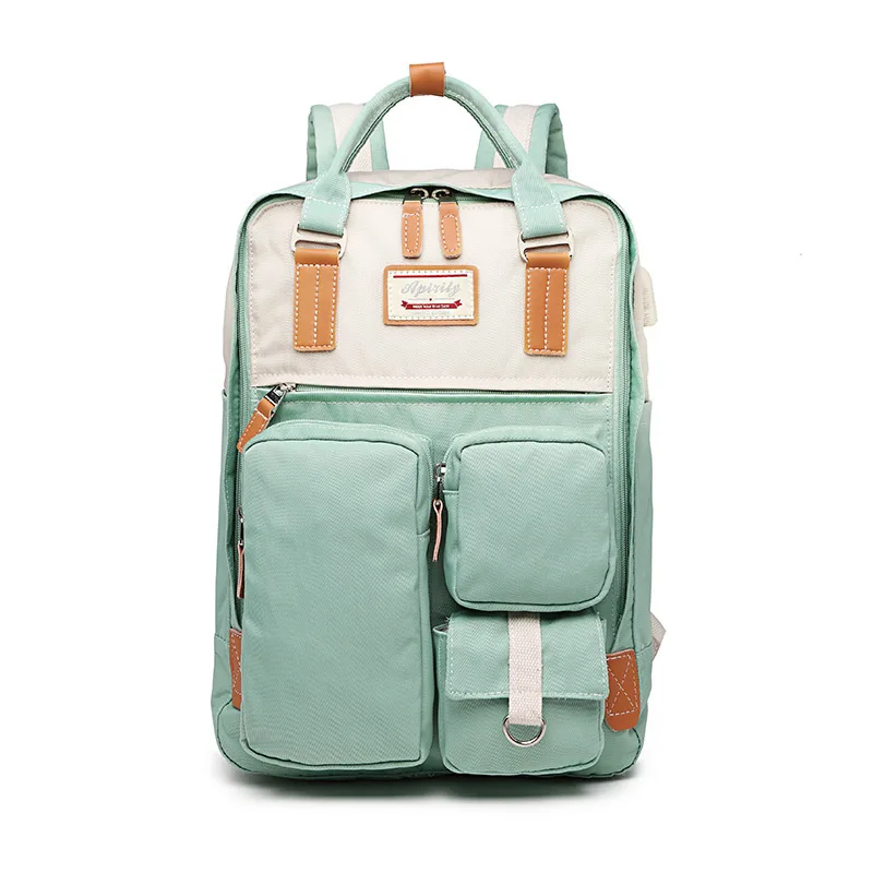 

Lovely Multi-Pocket Backpack Women Fashion Waterproof Rucksack for Teen Girls School Bag Cute Student Bookbag Mochilas