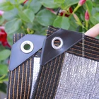 99% УФ-блочная Серебряная затеняющая сетка на заказ, прочная вязаная алюминиевая затеняющая ткань, садовая Крышка для патио, светоотражающая сетка для конфиденциальности