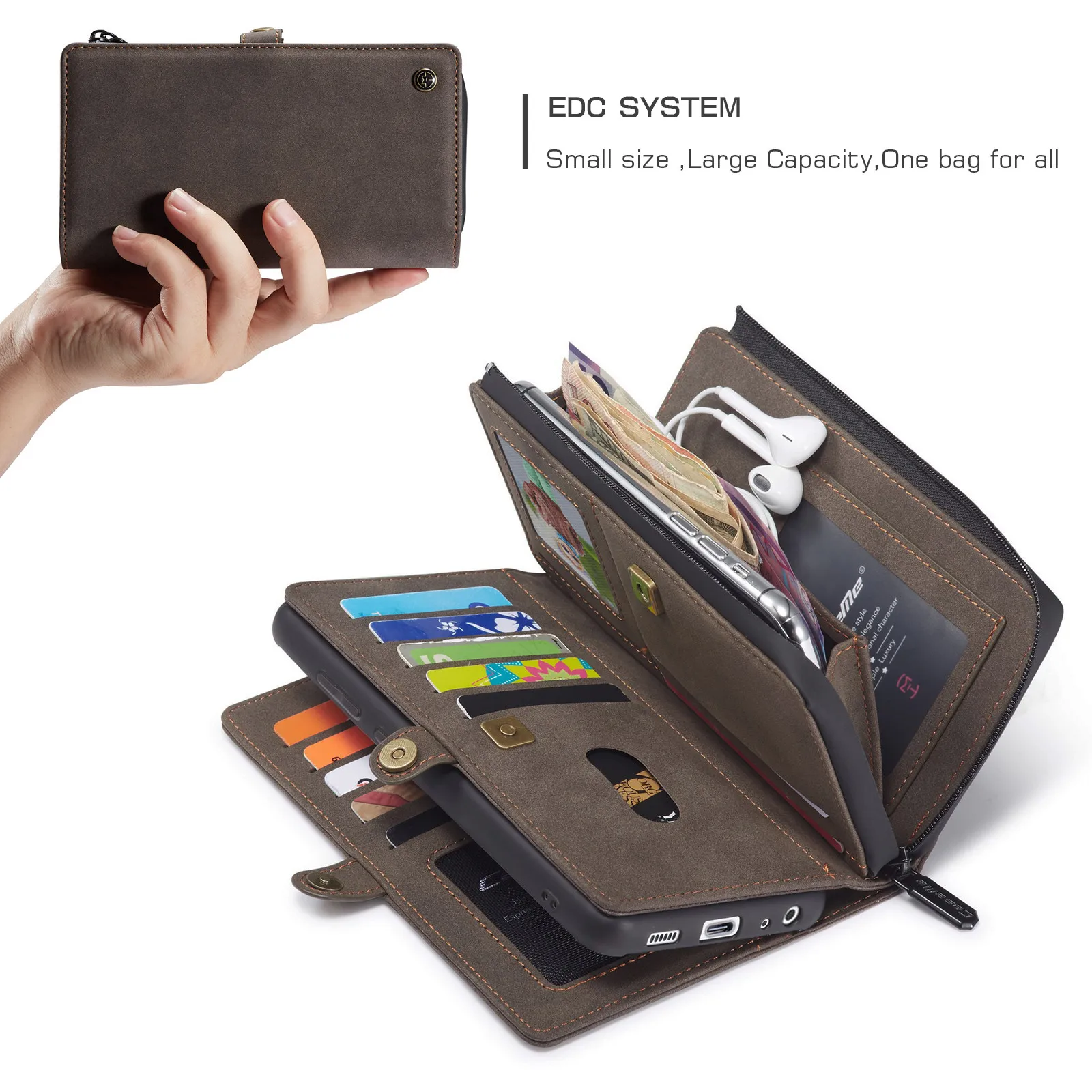 wallet case for samsung galaxy a72 a71 a52 a51 zipper wallet leather original zipper flip wallet leather for galaxy a52 4g5g free global shipping